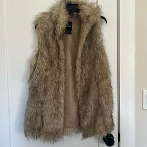 Faux fur vest